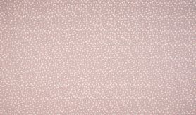 katoenen stoffen met print - Katoen stof - kriscross dusty - roze - 0515-012