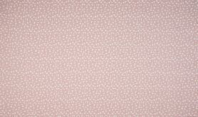 katoenen stoffen met print - KC0515-012 Baumwolle kriscross dusty rosa