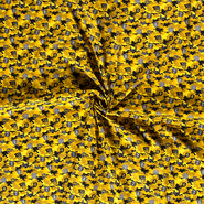 Uitverkoop - Katoen stof - camouflage - oker - 15797-034