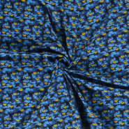 Camouflage stoffen - Katoen stof - camouflage - blauw - 15801-008