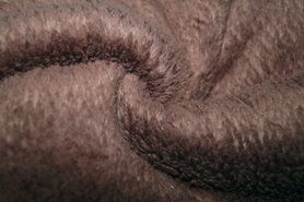 Fur bont stoffen - Bont stof - Cotton teddy - bruin - 0856-110