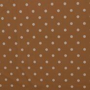 Polyester stoffen - Polyester stof - Travel polka dot - beige - 17507-098