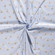 Katoen Dapper stoffen - Katoen stof - dieren - babyblauw - 15783-002