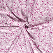 Roze stoffen - Katoen stof - dieren - lichtroze - 15787-012