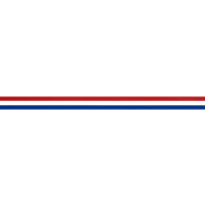 Rood - Vlaggenband rood/wit/blauw 10mm 6511-10