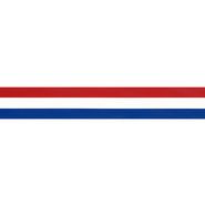 Sierband* - Vlaggenband rood/wit/blauw 25mm 6511-25