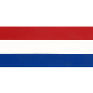 Bedrukt band - Vlaggenband rood/wit/blauw 70mm 6511-70