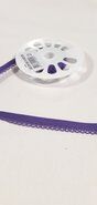 Met kant band - Biasband met kantje paars (3944-052)*