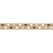 16 mm band - Ripslint hartje 16 mm beige 22384-16