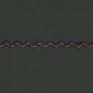 Zigzag band* - Zigzag band zwart/blauw/rood/groen 97489-000