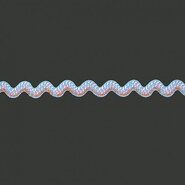 Zigzag band* - Zigzag band blauw/roze/oranje 97489-259