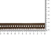 Spitzenband* - Nylon Stretch Kant 1.8 cm donkerbruin 0310-881 OP=OP