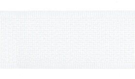 Effen uni kleur band - XVE10-550 Klittenband Naaibaar 2,5 cm breed Wit