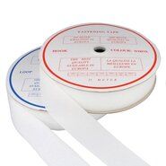 50 mm band - Klittenband Naaibaar 5 cm breed Wit