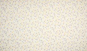 Gele stoffen - Katoen stof - Organic cotton dots - oker - 3511-085