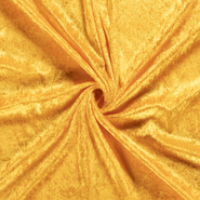Carnavalsstoffen - Velours de panne stof - de panne - Donker geel - 5666-034