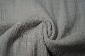 Beddengoed stoffen - Katoen stof - Linen baby cotton - kiezel - 0800-950