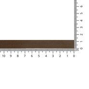 Effen uni kleur band - Keperband donkerbruin 12 mm (14)