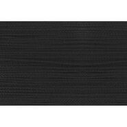 Effen uni kleur band - Koord 3mm zwart (0000)