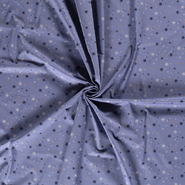 Ster motief stoffen - Katoen stof - Kerst katoen sterren - indigo - 16702-006