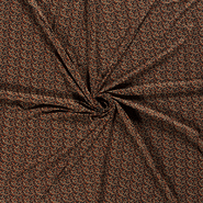 Tricot kinderstoffen - NB21 16057-028 Jersey Blumen dunkelgrün