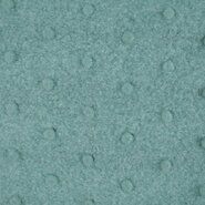 Kledingstoffen - Polyester stof - Plain fluffy dots - mint - 18475-321