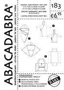Nähmuster - Abacadabra Muster 183 Badeponcho, Bademantel, Wickeltasche