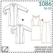 Nähmuster - It's a fits 1086: lange blazer, jurk