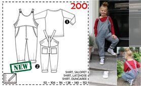 Naaipatronen - Abacadabra patroon 200: shirt, salopet