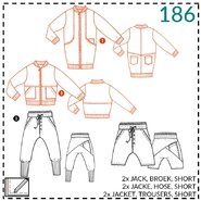 Abacadabra - Abacadabra patroon 186: jack, broek, short