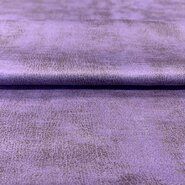 Scuba stoffen - Polyester stof - Scuba suede leather - lila - 17120-815