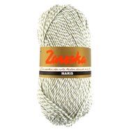 Brei- en haakgarens MARIS 60% acryl / 20% scheerwol / 20% polyamide - Maris 9122 Beige,Wit