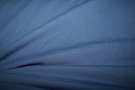 Jeans blauwe stoffen - Polyester stof - Heavy travel licht - jeansblauw - 0857-695