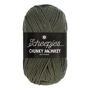 Brei- en haakgarens CHUNKY MONKEY 100% Acryl - Chunky Monkey Groen/Grijs 1063