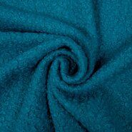 Boucle stoffen - Gebreide stof - Boucle - petrol - 0763-670