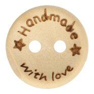 Knopen - Houten Knoop Handmade With Love 95490-24