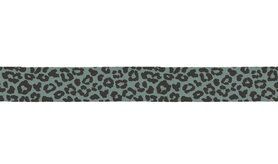Mintgroen - XBT31-023 Biasband jersey leopard dusty mint 3 METER