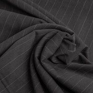 Viscose, polyester, elastan stoffen - Stretch stof - krijtstreep - grijs - 0694-971