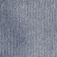 Kledingstoffen - Tricot stof - heavy angora cably - jeansblauw - 0844-690