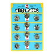 Drukknopen* - Drukknopen White Rabbit Donker Zilver 18 mm (per 3 stuks)