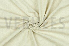 Creme - ByPoppy 2022 8534-001 Jersey Leinen naturel