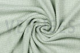 By Poppy - Gebreide stof - soft wafel - mint - 9048-001