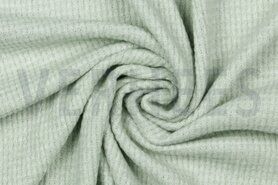 Viscose, polyester, elastan stoffen - Gebreide stof - soft wafel - mint - 9048-001