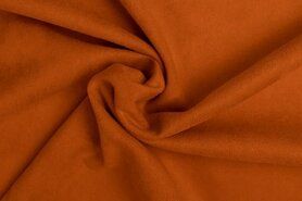 95% polyester, 5% elastan stoffen - Tricot stof - Scuba suede - oranje - 0841-445