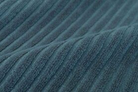 Corduroy stoffen - Tricot stof - Corduroy - jeansblauw - 0729-690