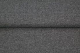 Rekbare stoffen - Tricot stof - uni grijs - gemeleerd - 18600-360