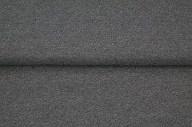 Tricot stoffen - Tricot stof - uni grijs - gemeleerd - 18600-360