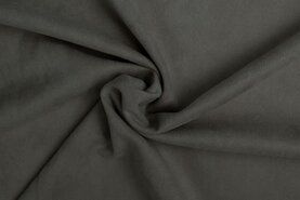 95% polyester, 5% elastan stoffen - Tricot stof - Scuba suede - grijs - 0841-980