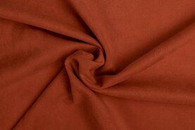 Oranje stoffen - Tricot stof - Scuba suede - terra - 0841-456