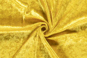 Gele stoffen - Velours de panne stof - de panne - Geel - 5666-035